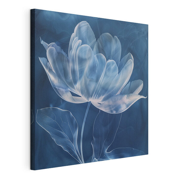 Wandbilder Blume mit Federn darauf
