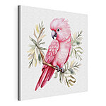 Wandbilder Rosa Vogel auf einem Zweig