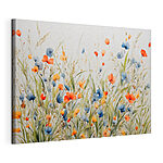 Wandbilder Malerei von Blumen und Gras