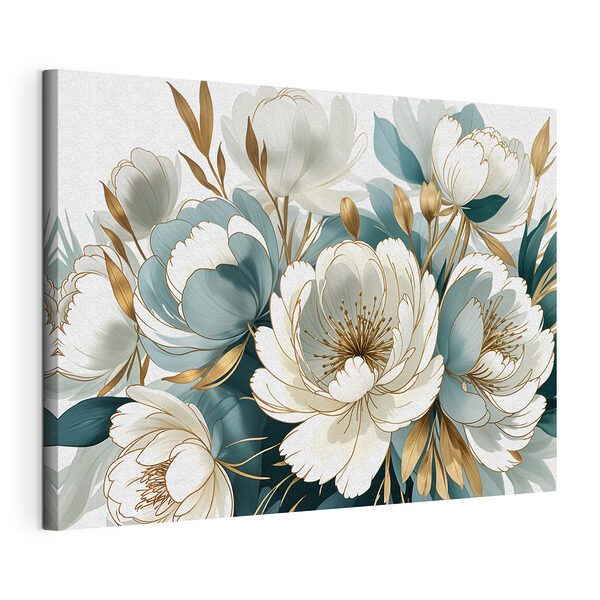 Wandbilder Wandbilder Elegante Blüten in neutralen Tönen (Artikelnummer: s39389)