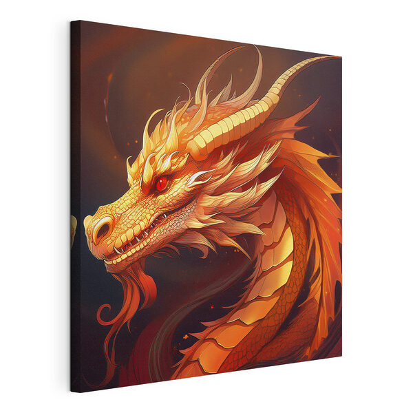 Wandbilder Drache mit roten Augen