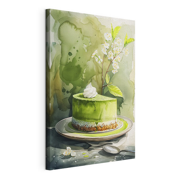 Wandbilder Aquarellmalerei einer Torte