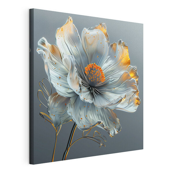 Wandbilder Elegante Blume mit lebhaften Akzenten
