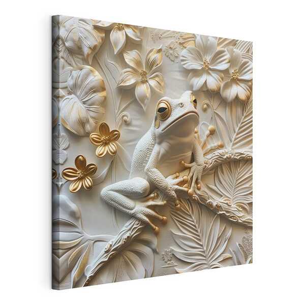 Wandbilder Frosch inmitten von kunstvollem Blumendekor (Artikelnummer: s39751) Wandbilder Wandbilder Frosch inmitten von kunstvollem Blumendekor (Artikelnummer: s39751)