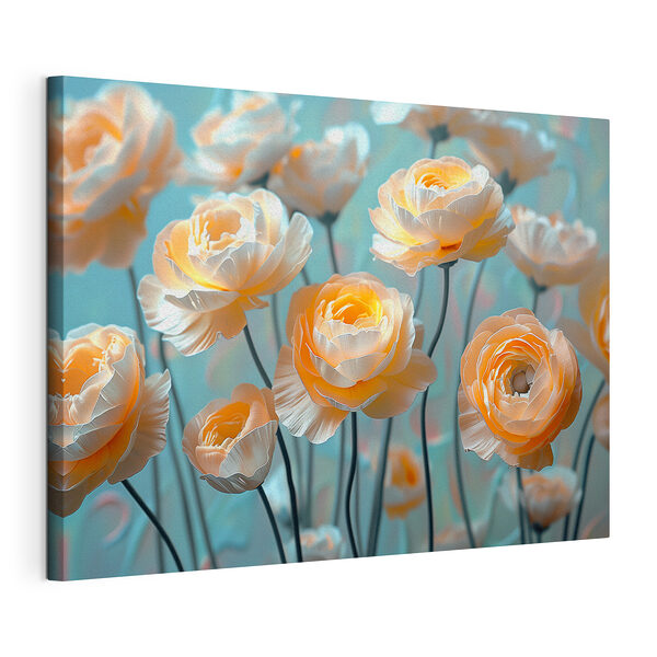 Wandbilder Gruppe von Blumen auf Stängeln