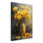 Wandbilder Vase mit gelben Blumen