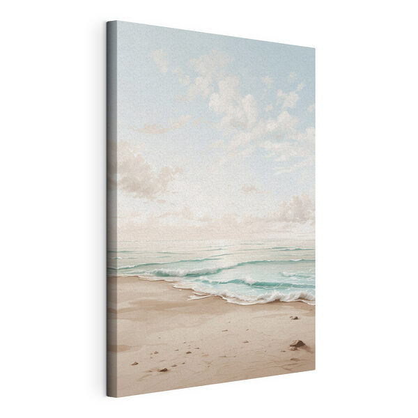 Strand mit Wellen und Sand Wandbilder Strand mit Wellen und Sand
