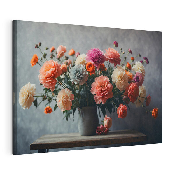 Wandbilder Wandbilder Vase mit Blumen auf einem Tisch (Artikelnummer: s39859)