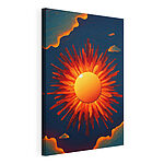 Wandbilder Sonne mit einer hellen Sonne am Himmel