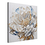 Wandbilder Elegant Bloom in Blau und Beige
