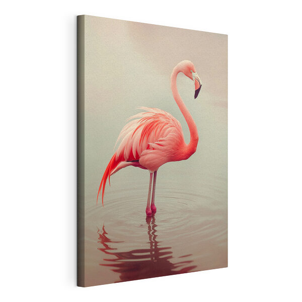 Wandbilder Wandbilder Flamingo im Wasser stehend (Artikelnummer: s39965)