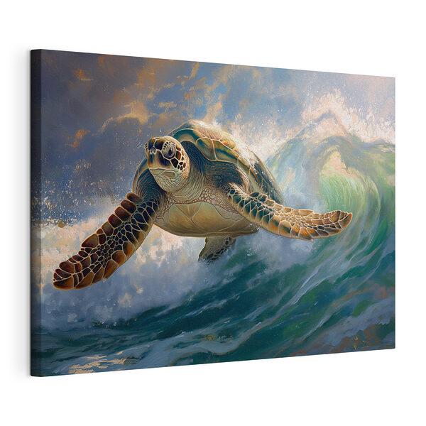 Wandbilder Meeresschildkröte schwimmt im Meer (Artikelnummer: s40001) Wandbilder Wandbilder Meeresschildkröte schwimmt im Meer (Artikelnummer: s40001)