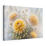 Wandbilder Gruppe von gelben Blumen