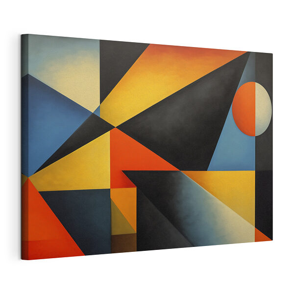 Wandbilder Buntes Kunstwerk mit einem Kreis