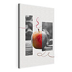 Wandbilder Roter und grauer Apfel
