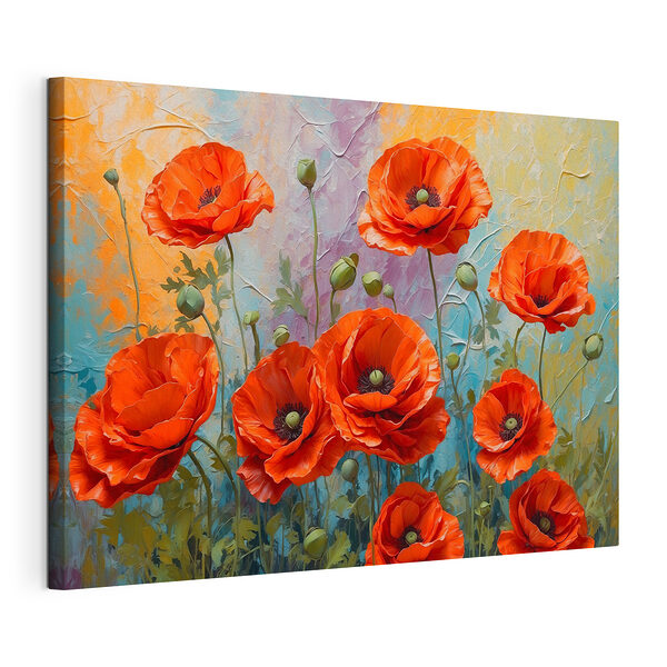 Malerei von roten Blumen Wandbilder Malerei von roten Blumen