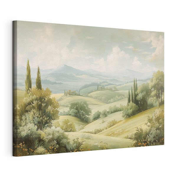 Wandbilder Landschaft mit Hügeln und Bäumen