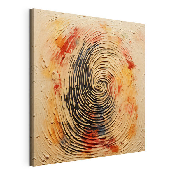 Wandbilder Gemälde einer Spirale