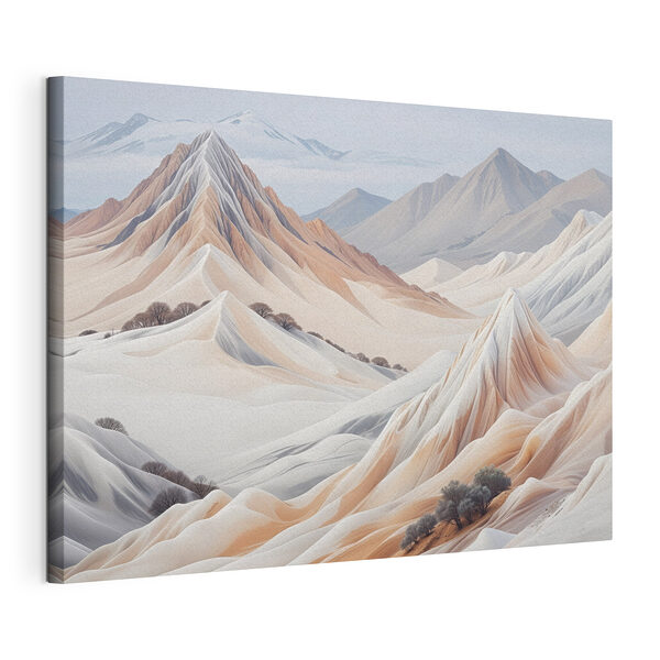 Wandbilder Wüstenlandschaft mit Bergen und Bäumen