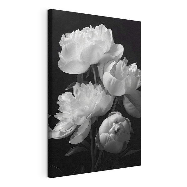 Wandbilder Gruppe von weißen Blumen