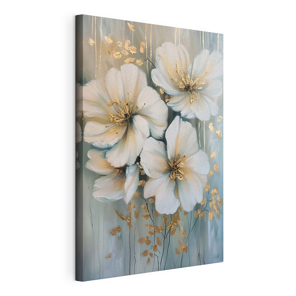 Malerei von weißen Blumen Wandbilder Malerei von weißen Blumen