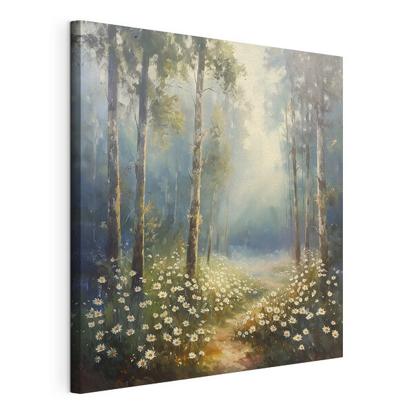 Wandbilder Gemälde eines Waldes mit Blumen und Bäumen (Artikelnummer: s40225) Wandbilder Wandbilder Gemälde eines Waldes mit Blumen und Bäumen (Artikelnummer: s40225)