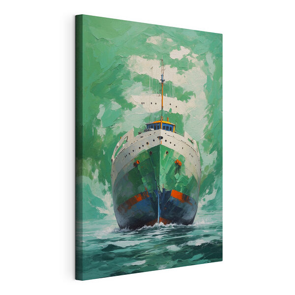 Wandbilder Gemälde eines Schiffes auf dem Wasser