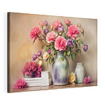 Wandbilder Vase mit Blumen auf einem Regal