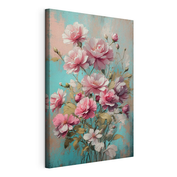 Wandbilder Wandbilder Malerei von rosa Blumen (Artikelnummer: s40343)