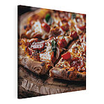 Wandbilder Pizza mit Tomaten und Käse