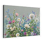 Wandbilder Gruppe von Blumen und Blättern