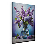 Wandbilder Canvas prints Vase with purple flowers