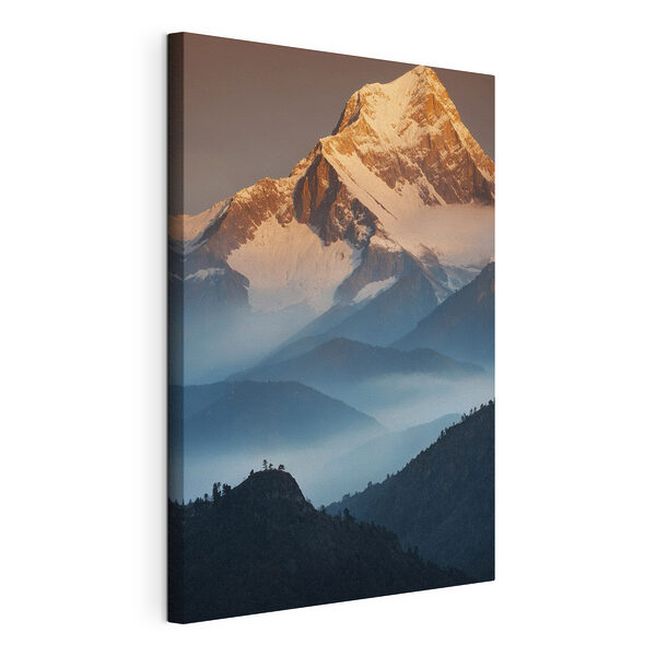Wandbilder Canvas prints Mountain range with snow on top