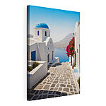Wandbilder Canvas prints White buildings with a blue dome and a blue roof