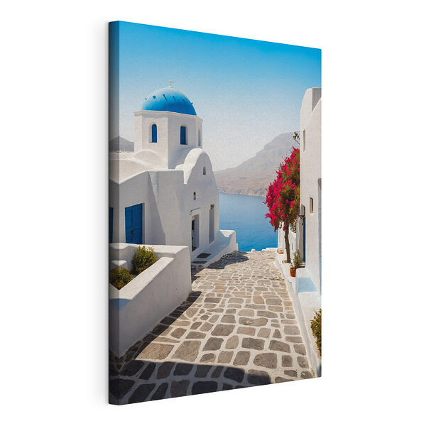Wandbilder Canvas prints White buildings with a blue dome and a blue roof (Artikelnummer: s40479) Wandbilder Wandbilder Canvas prints White buildings with a blue dome and a blue roof (Artikelnummer: s40479)