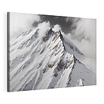 Wandbilder Berg mit Schnee und Wolken