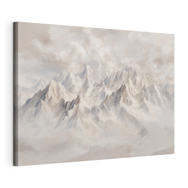 Wandbilder Bergkette mit Wolken