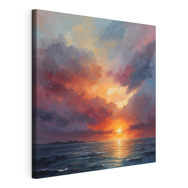 Wandbilder Sonnenuntergang über dem Meer