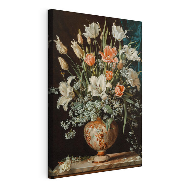 Wandbilder Gemälde von Blumen in einer Vase