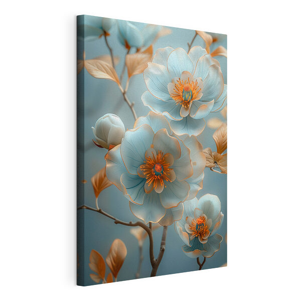 Wandbilder Elegante Blumen in zarten Pastelltönen
