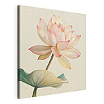 Wandbilder Eleganter Lotus in sanften Pastelltönen