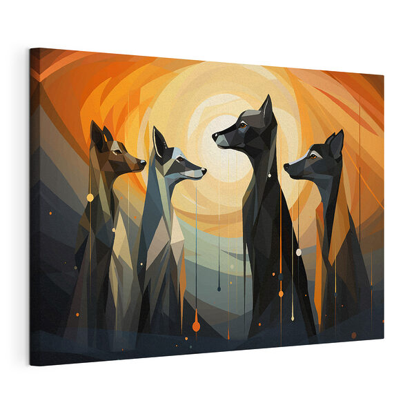 Wandbilder Gruppe von Hunden, die sich gegenseitig anschauen (Artikelnummer: s40836) Wandbilder Wandbilder Gruppe von Hunden, die sich gegenseitig anschauen (Artikelnummer: s40836)
