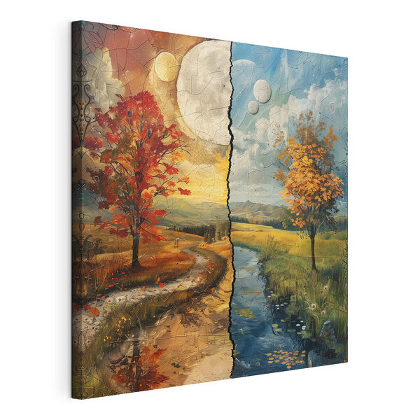 Wandbilder Puzzle einer Landschaft mit Bäumen und einem Fluss (Artikelnummer: s40923) Wandbilder Wandbilder Puzzle einer Landschaft mit Bäumen und einem Fluss (Artikelnummer: s40923)