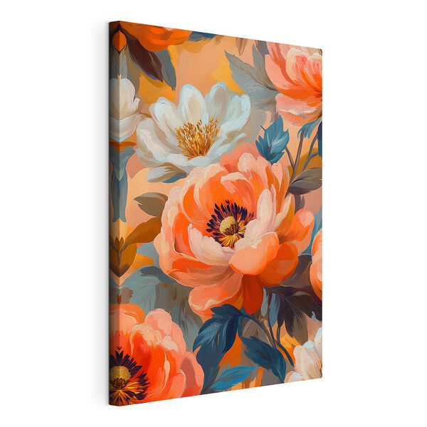 Wandbilder Wandbilder Leuchtende Blüten in leuchtenden Farbtönen (Artikelnummer: s40963)