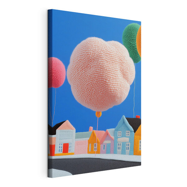 Gruppe von Luftballons in der Luft Wandbilder Gruppe von Luftballons in der Luft