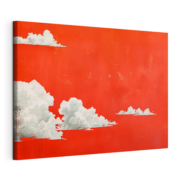 Wandbilder Weiße Wolken auf rotem Hintergrund (Artikelnummer: s40974) Wandbilder Wandbilder Weiße Wolken auf rotem Hintergrund (Artikelnummer: s40974)