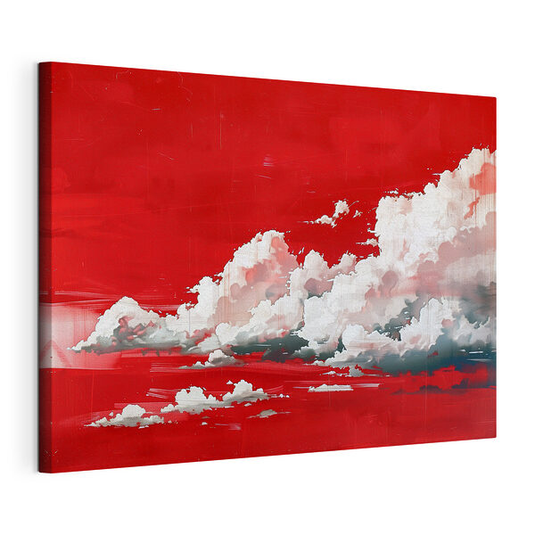 Wandbilder Roter Himmel mit Wolken