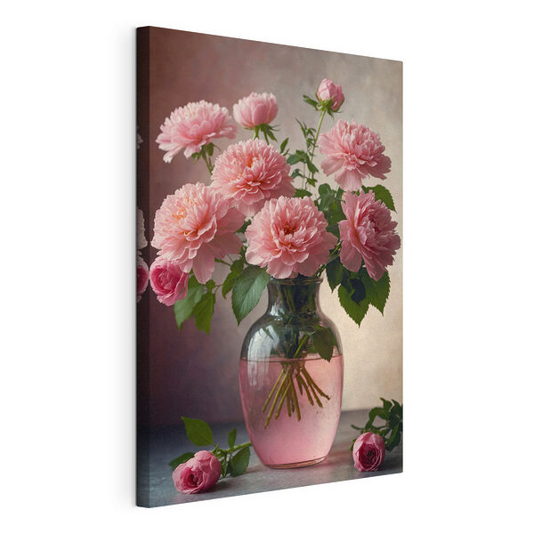 Wandbilder Wandbilder Vase mit rosa Blumen (Artikelnummer: s41055)