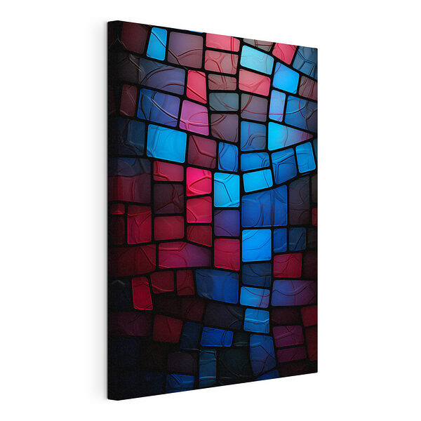 Wandbilder Buntes Mosaik aus Quadraten