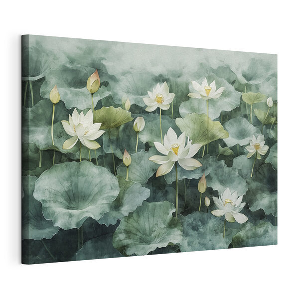 Wandbilder Gruppe von weißen Blüten und grünen Blättern (Artikelnummer: s41228) Wandbilder Wandbilder Gruppe von weißen Blüten und grünen Blättern (Artikelnummer: s41228)